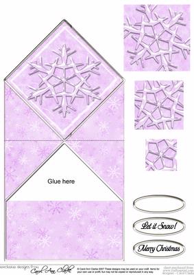 Snowflake Diamond Top Card
