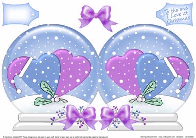 Christmas Love Snow Globe