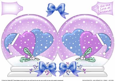 Christmas Love Snow Globe