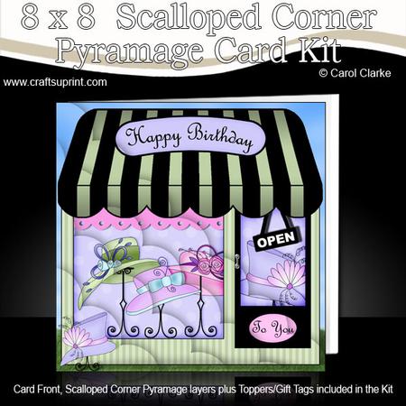 8 x 8 Little Hat Shop Scalloped Corner Kit