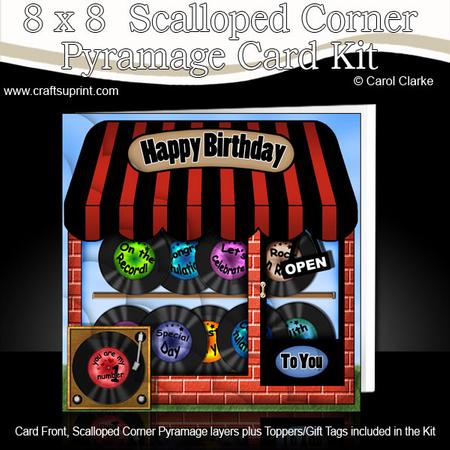 8 x 8 Little Record Shop Scalloped Corner Kit
