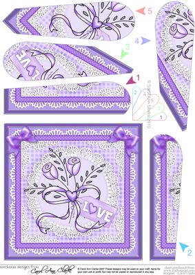Lovely Roses - Fan Pyramage Topper