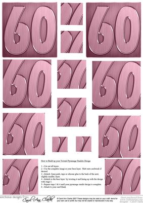 60th Metallic Age Twisted Pyramage Sheet