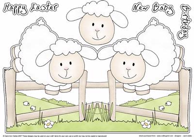 Little Leaping Lamb Shaped Card