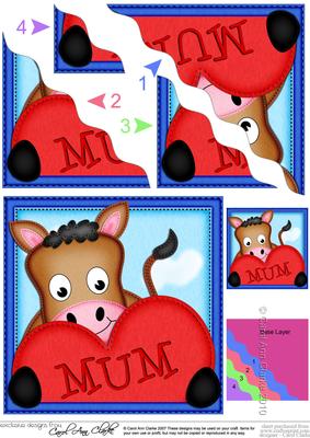 Gi Gi Horse's Heart for Mum Wavy Corner Side Stacker