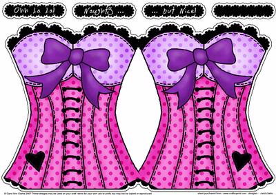 Ohh La La!! Shaped Card