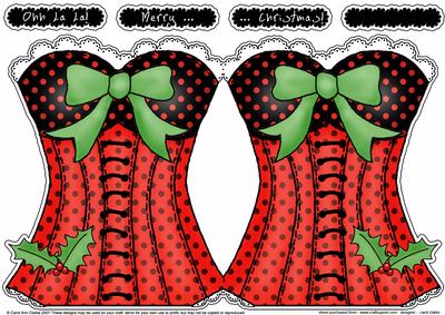 Ohh La La!! Christmas Shaped Card