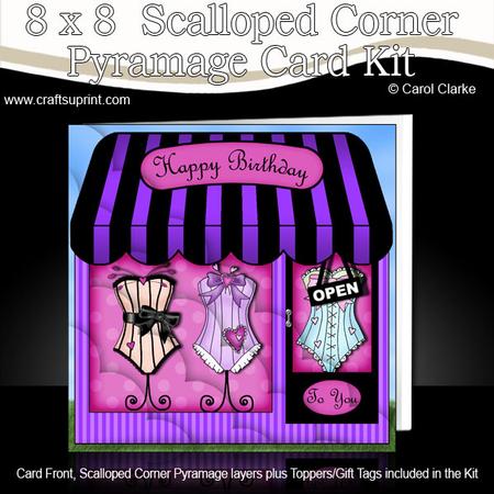 8 x 8 Little Oh La La Shop Scalloped Corner Kit