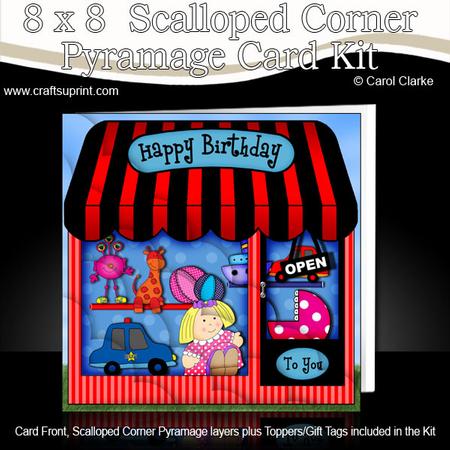 8 x 8 Little Toy Shop Scalloped Corner Kit