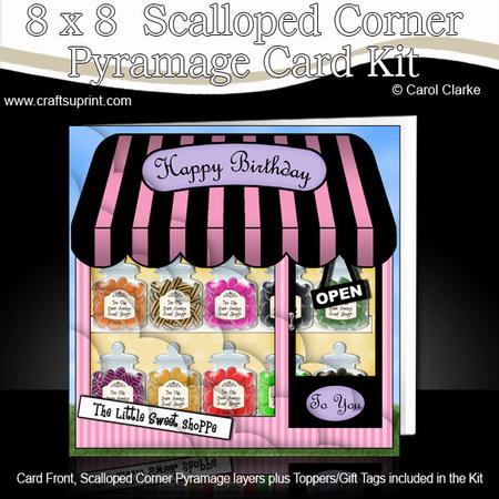 8 x 8 Little Sweet Shop Scalloped Corner Kit