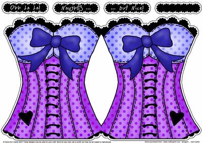 Ohh La La Shaped Card