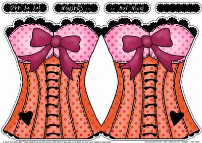Ohh La La Shaped Card