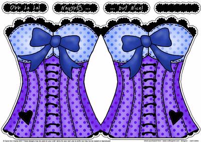 Ohh La La Shaped Card