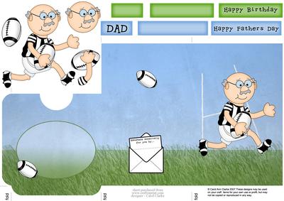 Bert Plays Rugby Lottery Wallet Card