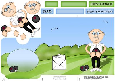 Bert Plays Bowls Lottery Wallet Card