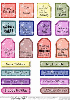 Christmas Greetings and Tags