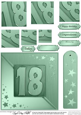 18th Metallic Age Quick Card with Twisted Pyramage