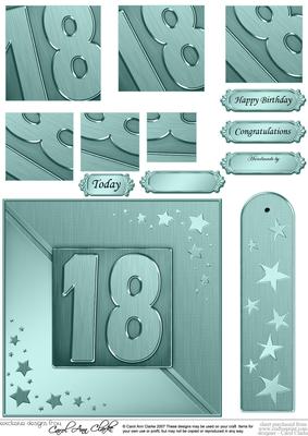 18th Metallic Age Quick Card with Twisted Pyramage