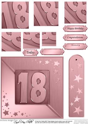 18th Metallic Age Quick Card with Twisted Pyramage