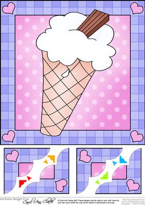 Sweet Treats - 8 x 8 Scalloped Corner Topper 