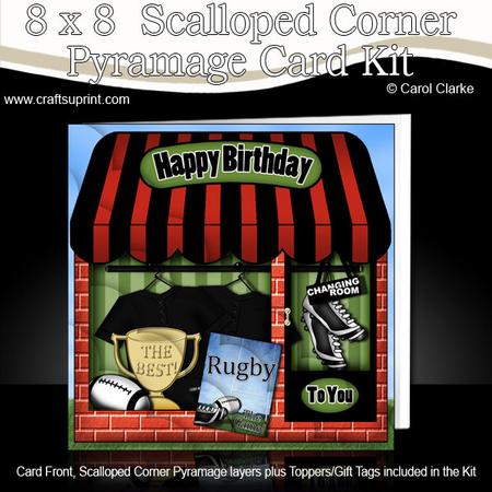 8 x 8 the Little Rugby Shop Scalloped Corner Kit