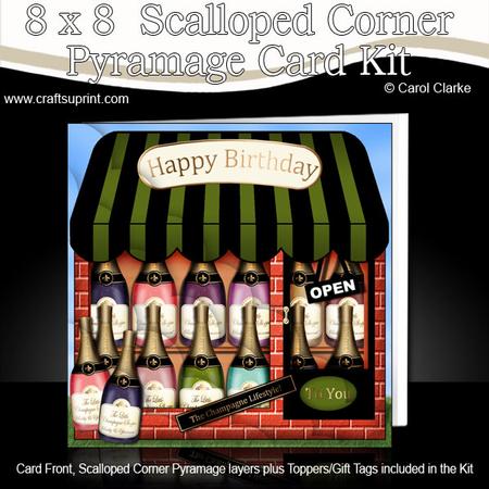8 x 8 the Little Champagne Shop Scalloped Corner Kit