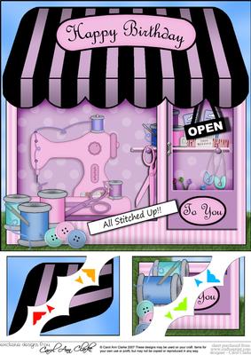 8 x 8 the Little Sewing Shop Topper