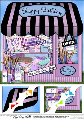 8 x 8 the Little Craft Shop Topper