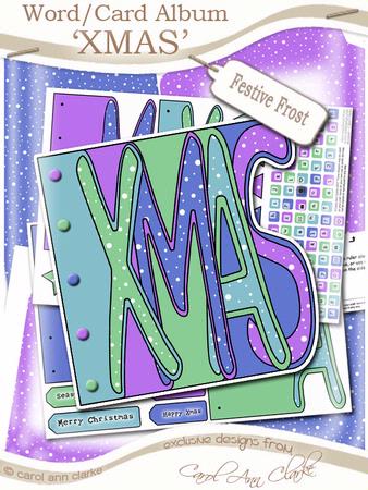 Xmas Word Book Kit in Festive Colours