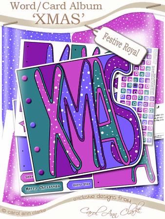Xmas Word Book Kit in Festive Colours