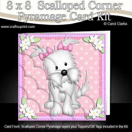 8 x 8 Jess the Westie Scalloped Corner Kit