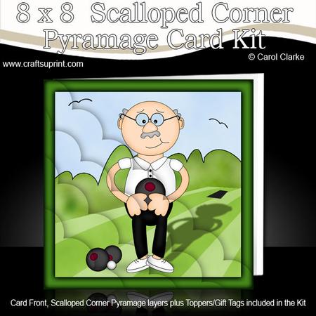 8 x 8 Bert Plays Bowls Scalloped Corner Kit