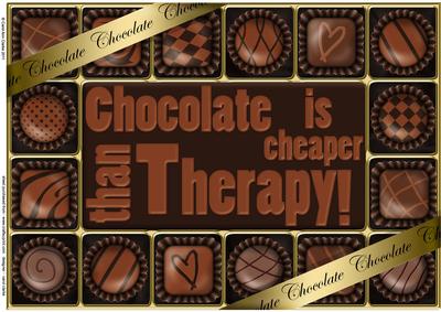 A4 Chocolate Greetings Card Topper