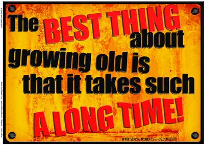A4 Fun Novelty Senior Moment Saying Card Topper
