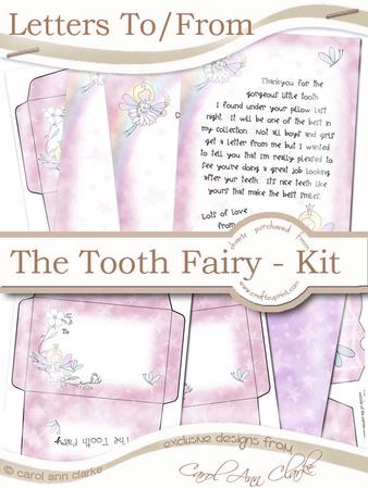 Letter To/from from the Tooth Fairy Kit