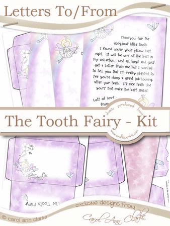 Letter To/from from the Tooth Fairy Kit