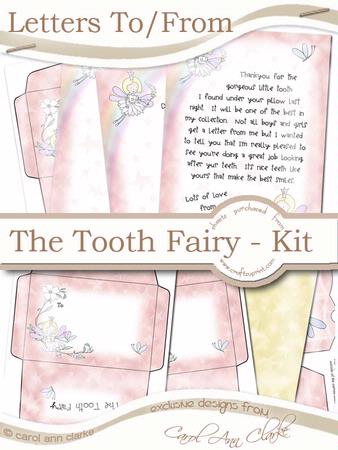 Letter To/from from the Tooth Fairy Kit