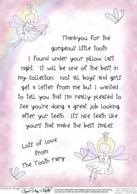 Letter from the Tooth Fairy
