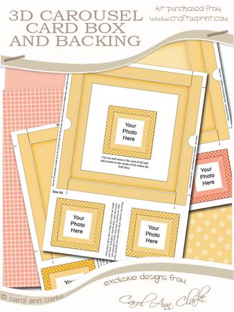 3D Golden Roses Carousel Matching Box N Bits Kit
