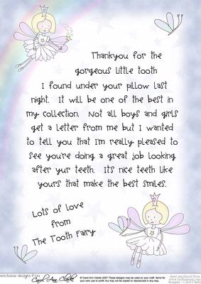Letter from the Tooth Fairy