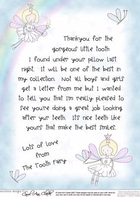 Letter from the Tooth Fairy