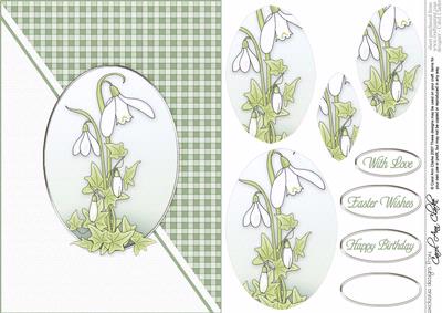 Snowdrops Quick Card with Pyramage