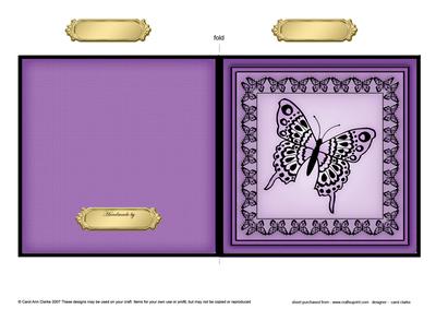 Big Butterfly Cut and Fold Card
