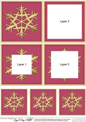 Christmas Snowflake Tunnel Topper
