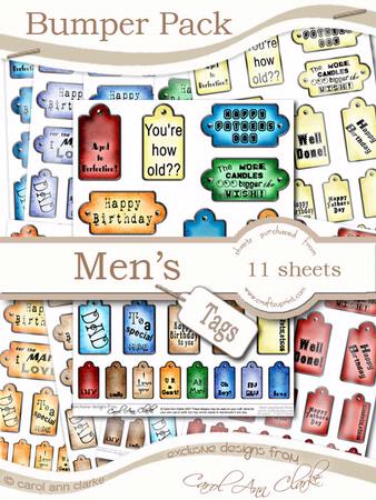 Bumper Value Pack of Men's Tags