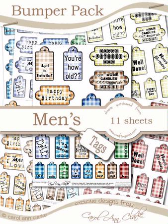 Bumper Value Pack of Men's Tags