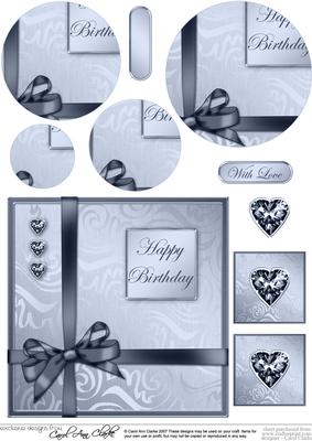 Elegant Flourish Quick Card with Circle Pyramage Topper