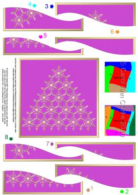 Xmas Snowflake Tree Wavy Spiral Side Stacker
