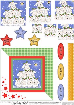 Merry Christmas to Ewe! Quick Card with Pyramage