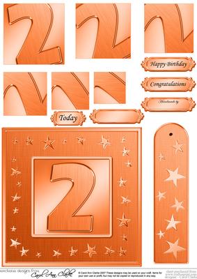 2nd Bright Metallic Age Quick Card with Twisted Pyramage